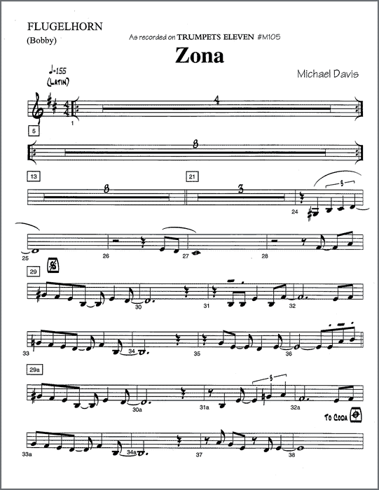 Zona for trumpet