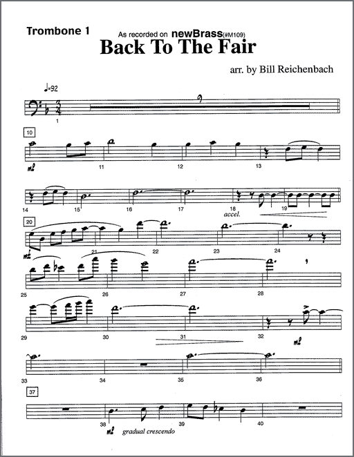 Back to the Fair for six trombones