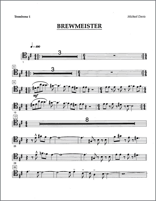 Brewmeister for four trombones