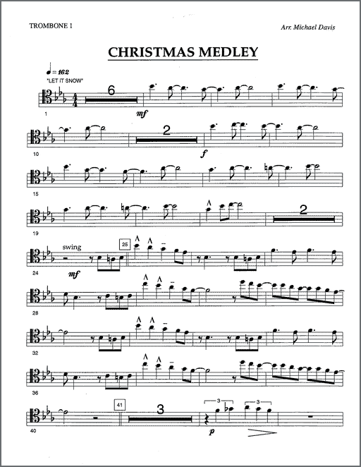 Christmas Medley for 8 trombones