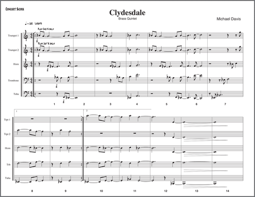 Clydesdale for brass quintet