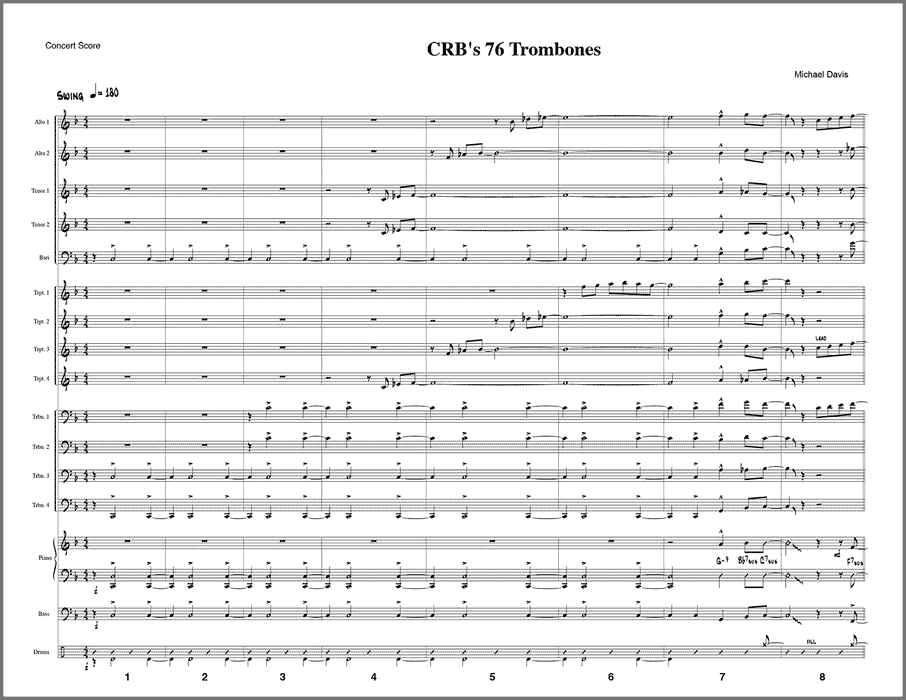 CRB'S 76 Trombones for big band