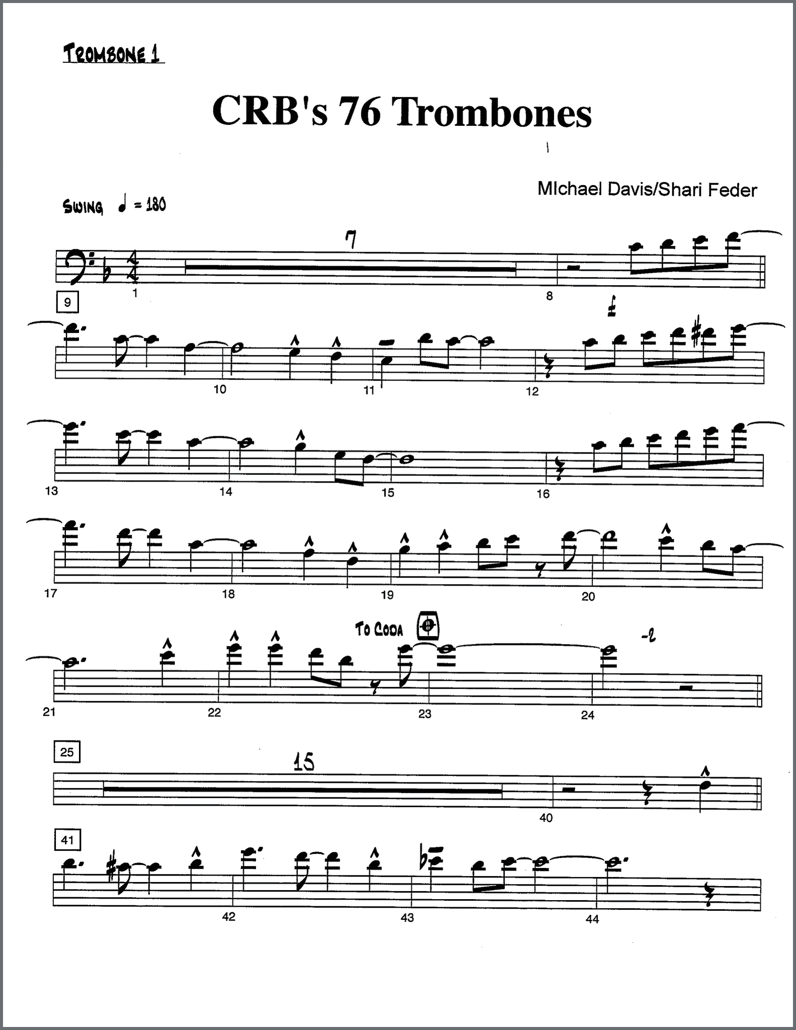 Music for Trombone — Hip-Bone Music
