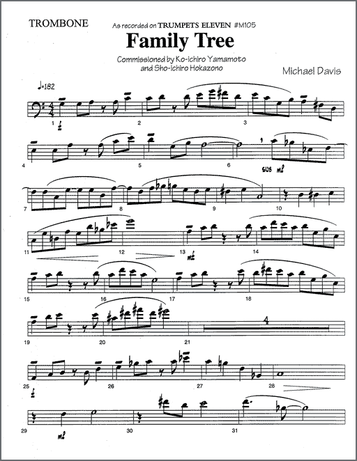Family Tree for tenor and bass trombone