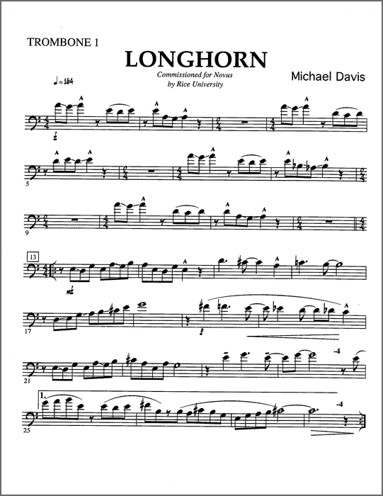 Longhorn for 4 trombones