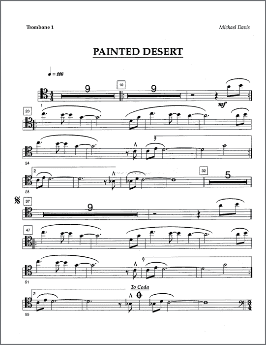 Painted Desert for 8 trombones