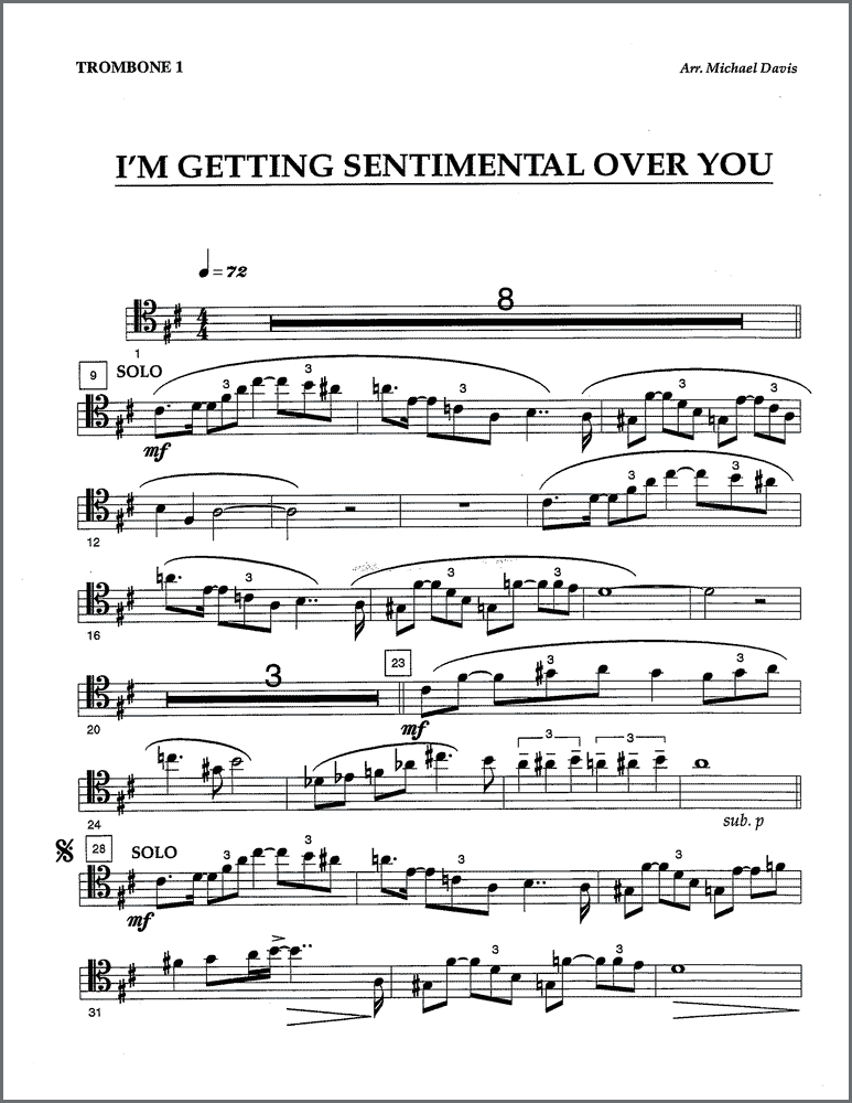 Sentimental for 10 trombones