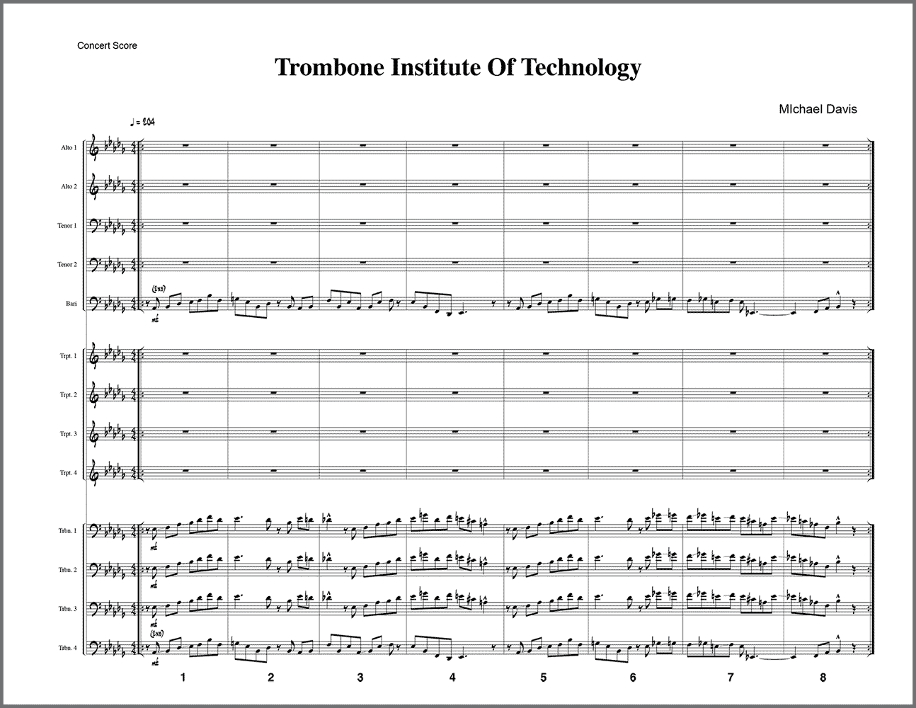 Trombone Institute of Technology for big band