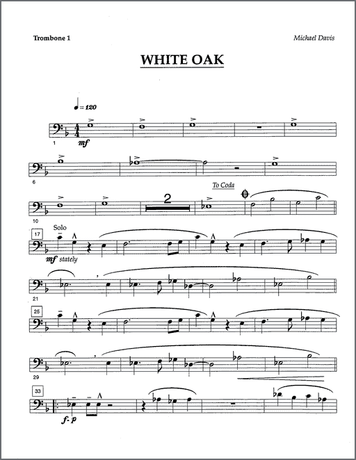 White Oak for 4 trombones