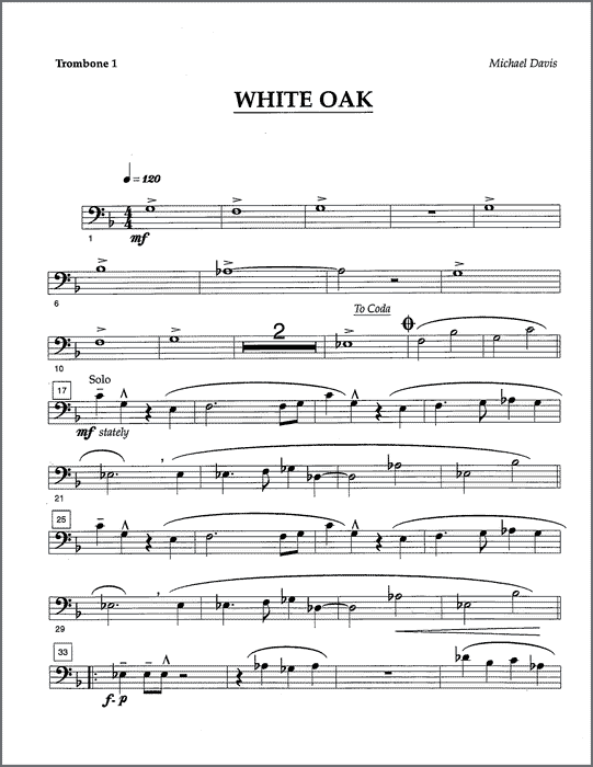White Oak for 4 trombones