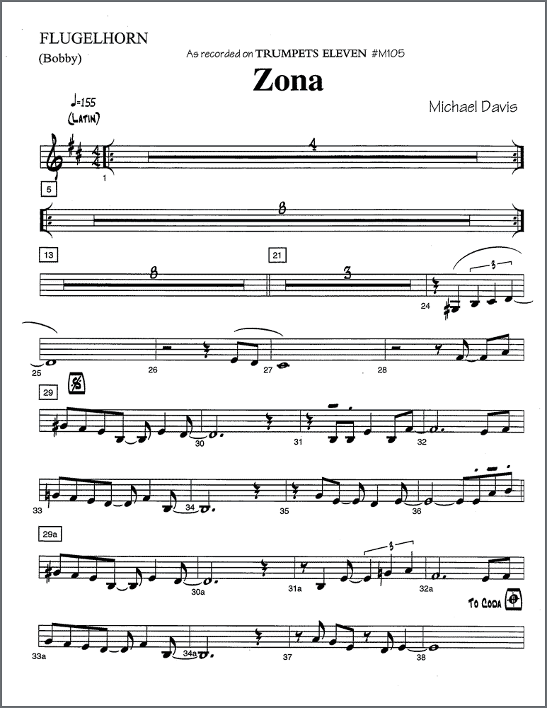 Zona for trumpet